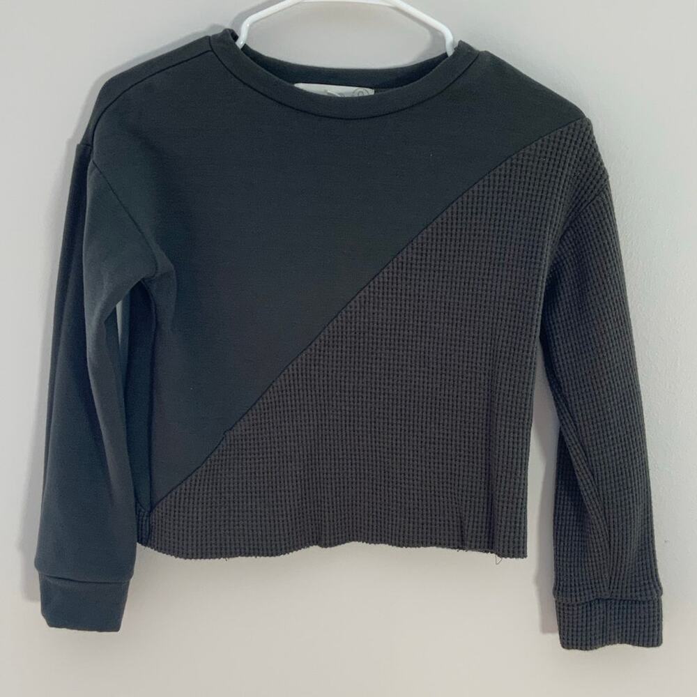 Treasure & Bond Girl's Green Long sleeve top‎ size medium 8/10